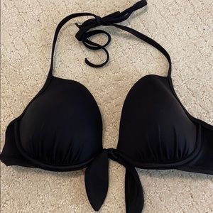 Black bikini tie front top!!